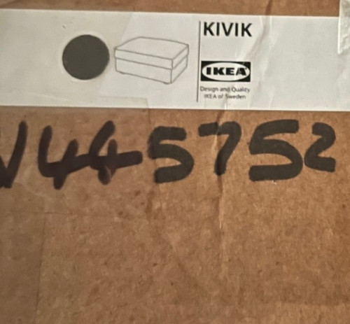 Ikea kivik footstool with - ikea,