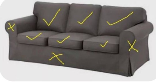 Used ikea ektorp cover - used,
