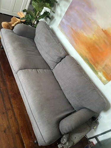 Ikea grey seater sofa with - grey,