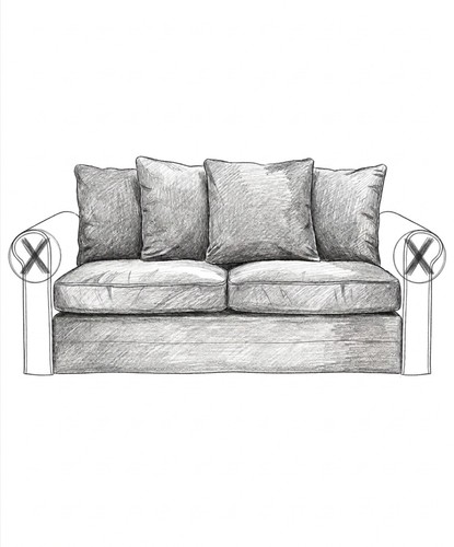 Ikea gronlid cover for seat - cover, 2-seat