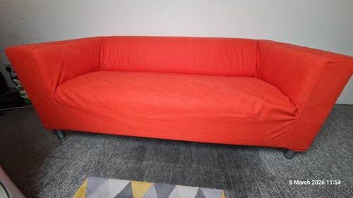 Ikea klippan sofa with - with, orange